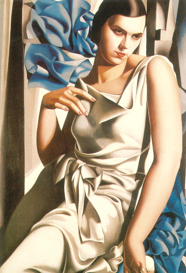 Porträt von Frau m 1932 Zeitgenosse Tamara de Lempicka Ölgemälde